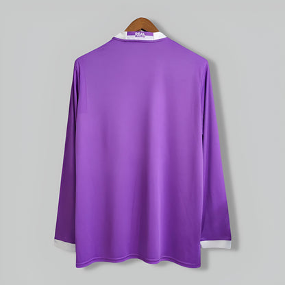 Real Madrid 2016-2017 Away Purple Long Sleeve Kit