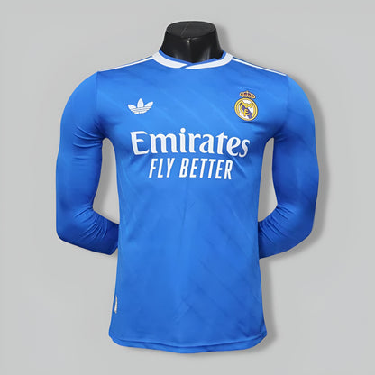 Real Madrid 25/26 Second Away Player Edition Long Sleeve Kit