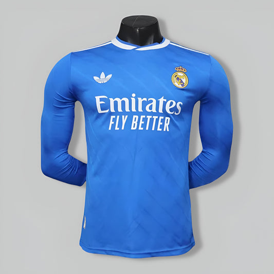 Real Madrid 25/26 Second Away Player Edition Long Sleeve Kit