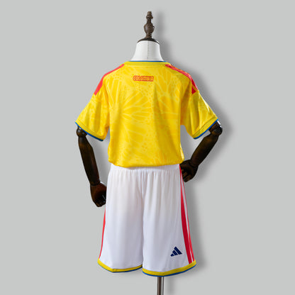 Colombia 2026 World Cup Home Kit Kids