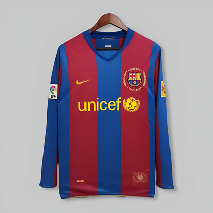 Barcelona 20007-2008 Home Long Sleeve Kit