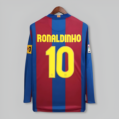 Barcelona 20007-2008 Home Long Sleeve Kit