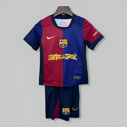 Barcelona 25/26 x Travis Scott Home Kids Kit