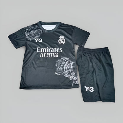 Real Madrid 25/26 "Y-3 Black Elegance" Premium Kids Kit