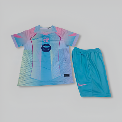 Barcelona 25/26 "Aurora" Blue Premium Kids Kit