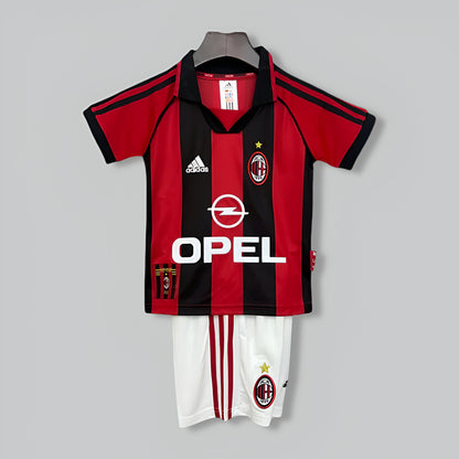 AC Milan 98-99 Retro Home Kids Kit